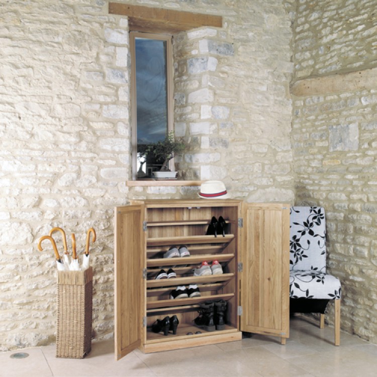 Oak shoe deals rack